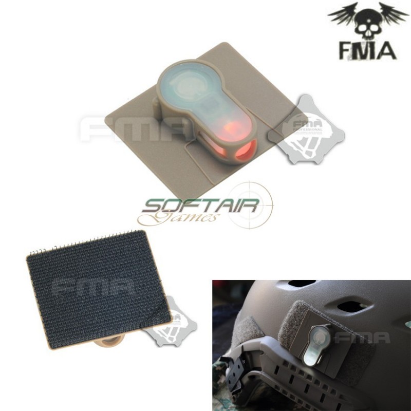 S-lite Fxukv Type Hook Base Dark Earth With Red Strobe Light Fma (fma-tb895-red)