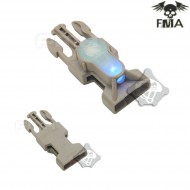 S-lite Side Release Mil-spec Buckle Dark Earth With Blue Strobe Light Fma (fma-tb900-bl)