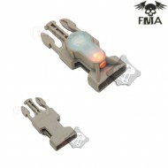 S-lite Fibbia Side Release Mil-spec Dark Earth Con Orange Strobe Light Fma (fma-tb900-or)