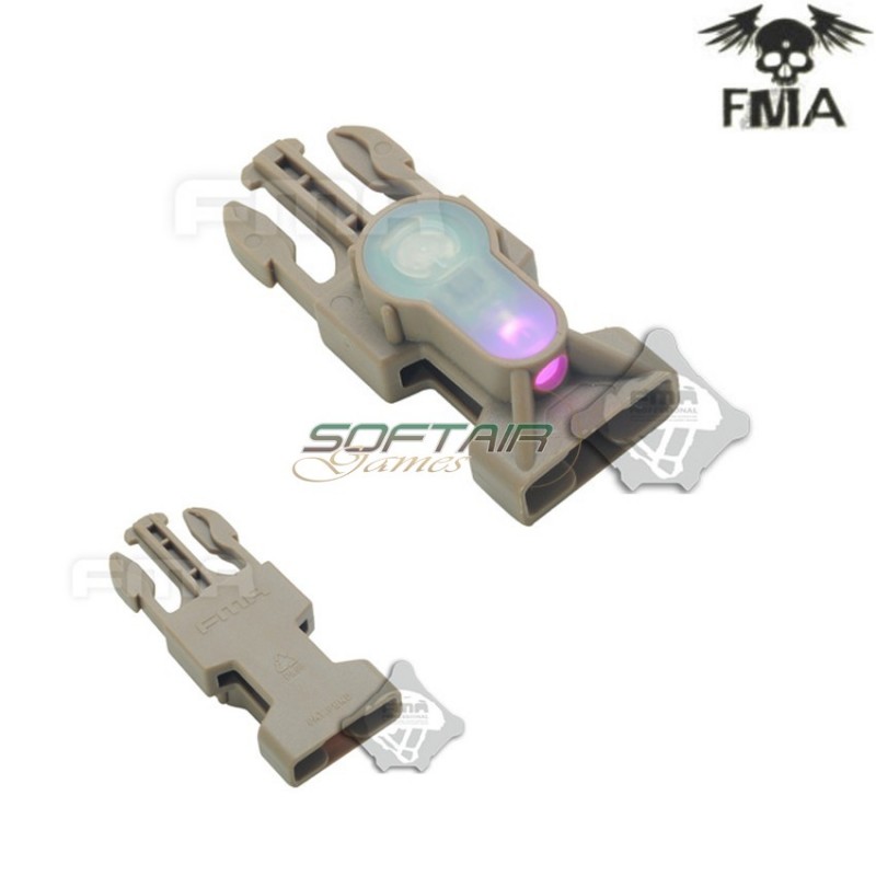 S-lite Fibbia Side Release Mil-spec Dark Earth Con Pink Strobe Light Fma (fma-tb900-pk)