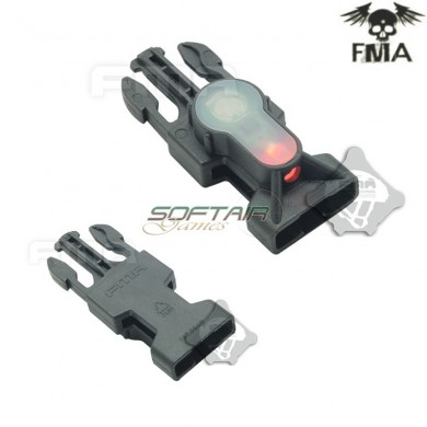 S-lite Side Release Mil-spec Buckle Black With Red Strobe Light Fma (fma-tb901-red)
