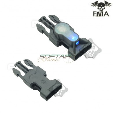 S-lite Fibbia Side Release Mil-spec Black Con Blue Strobe Light Fma (fma-tb901-bl)