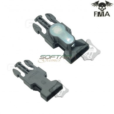 S-lite Fibbia Side Release Mil-spec Black Con White Strobe Light Fma (fma-tb901-wh)