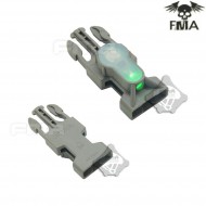 S-lite Side Release Mil-spec Buckle Foliage Green With Green Strobe Light Fma (fma-tb902-gr)