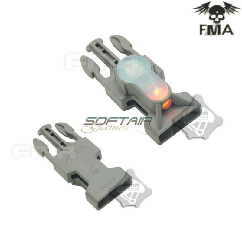 S-lite Side Release Mil-spec Buckle Foliage Green With Orange Strobe Light Fma (fma-tb902-or)