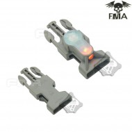 S-lite Side Release Mil-spec Buckle Foliage Green With Orange Strobe Light Fma (fma-tb902-or)