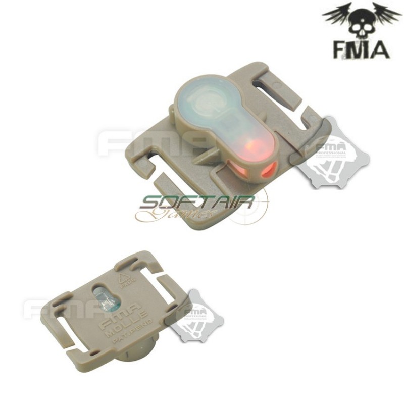 S-lite Fxukv Type Molle System Dark Earth With Red Strobe Light Fma (fma-tb905-red)