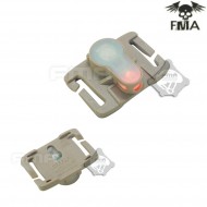 S-lite Fxukv Type Molle System Dark Earth Con Red Strobe Light Fma (fma-tb905-red)