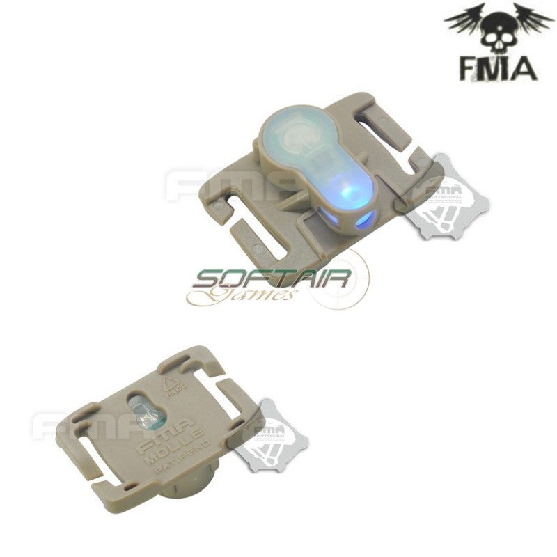 S-lite Fxukv Type Molle System Dark Earth Con Blue Strobe Light Fma (fma-tb905-bl)