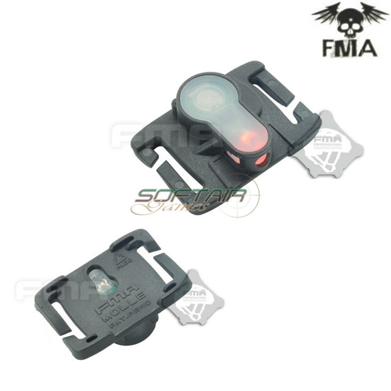 S-lite Fxukv Type Molle System Black With Red Strobe Light Fma (fma-tb906-red)