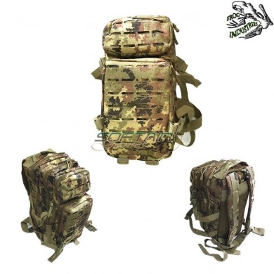 Backpack Laser Cut 30/40lt Vegetato Assault Army Frog Industries (fi-440-ve)