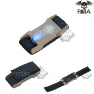 S-lite Fxukv Type Webbing Split Bar Dark Earth Con Blue Strobe Light Fma (fma-tb910-bl)