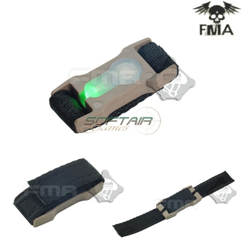 S-lite Fxukv Type Webbing Split Bar Dark Earth Con Green Strobe Light Fma (fma-tb910-gr)