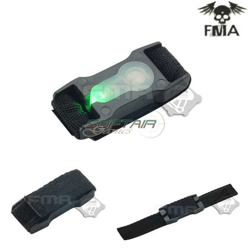 S-lite Fxukv Type Webbing Split Bar Black Con Green Strobe Light Fma (fma-tb911-gr)