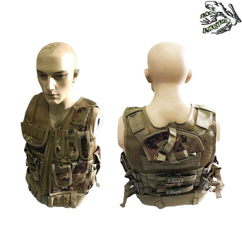 Tactical Vest Combat Vegetato Frog Industries (fi-045-ve) - Softair ...