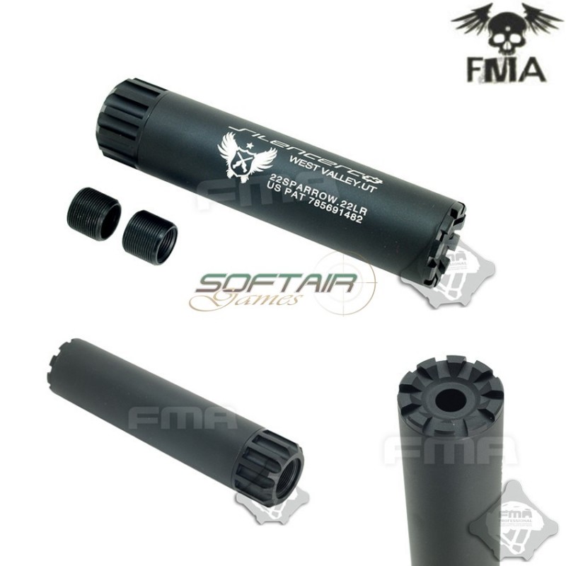 Silenziatore 14mm Cw/ccw W.a.u. Force Type 145mm Black Fma (fma-tb951-bk) Silenziatore 14mm Cw/ccw W.a.u. Force Type 145mm Black Fma (fma-tb951-bk)