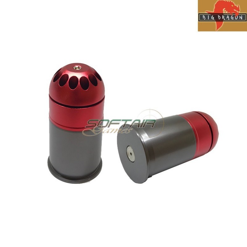 Granata A Gas 40mm Extreme In Metallo Da 84bb Red Big Dragon (bd7836)