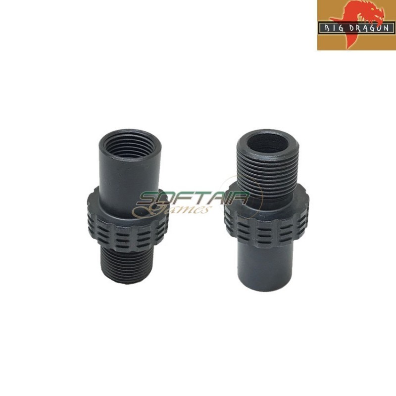 Adattatore Silenziatore Per Mp7 Cw A 14mm Ccw Big Dragon (bd3957)