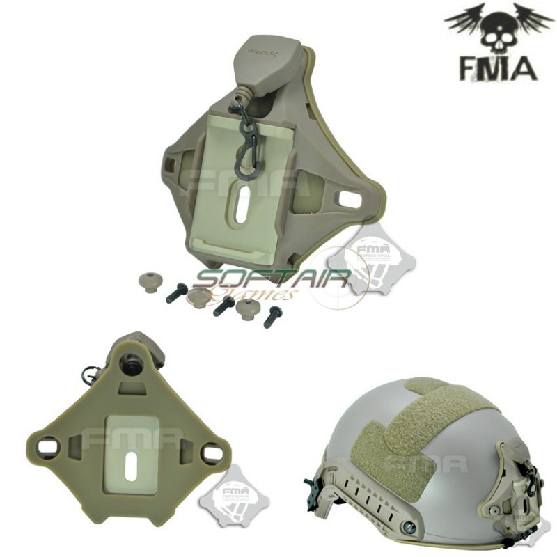 Helmet Mount L4 Series Hybrid Shroud Dark Earth Fma (fma-tb953-de)