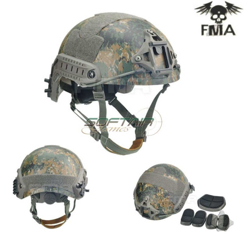 Fast Ballistic High Cut Xp Helmet Digital Marpat Fma (fma-tb960-sw)
