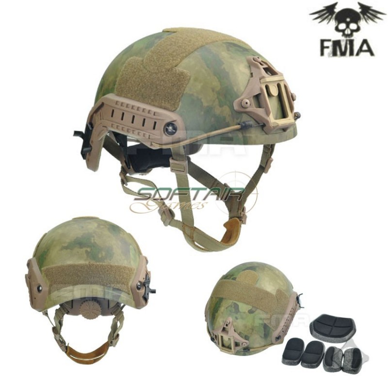 Fast Ballistic High Cut Xp Helmet A-tacs Fg Fma (fma-tb960-atfg)