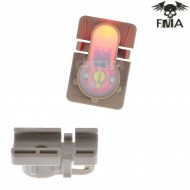 S-lite 1913 Type Rail Mount Dark Earth With Red Strobe Light Fma (fma-tb976-red)