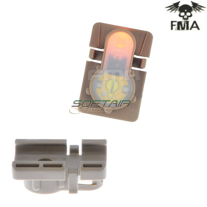 S-lite 1913 Type Rail Mount Dark Earth With Orange Strobe Light Fma (fma-tb976-or)