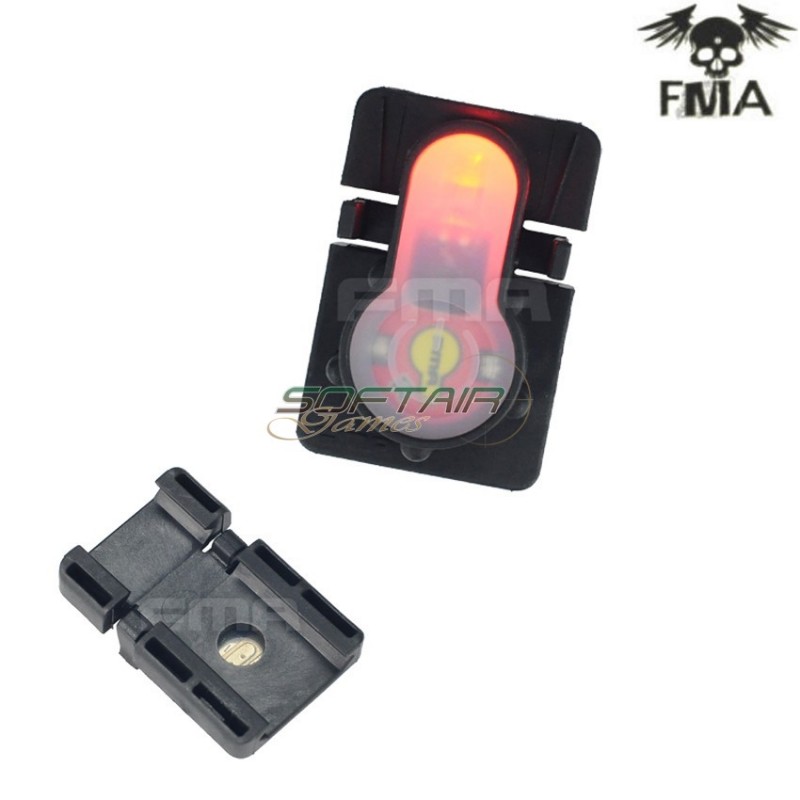 S-lite 1913 Type Rail Mount Black With Red Strobe Light Fma (fma-tb977-red)