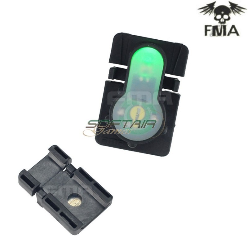 S-lite 1913 Type Rail Mount Black With Green Strobe Light Fma (fma-tb977-gr)
