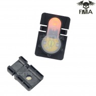 S-lite 1913 Type Rail Mount Black Con Orange Strobe Light Fma (fma-tb977-or)