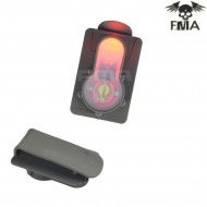 S-lite Card Button Type Clip Mount Foliage Green Con Red Strobe Light Fma (fma-tb983-red)