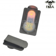 S-lite Card Button Type Clip Mount Foliage Green With Orange Strobe Light Fma (fma-tb983-or)