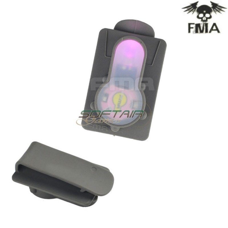 S-lite Card Button Type Clip Mount Foliage Green With Pink Strobe Light Fma (fma-tb983-pk)
