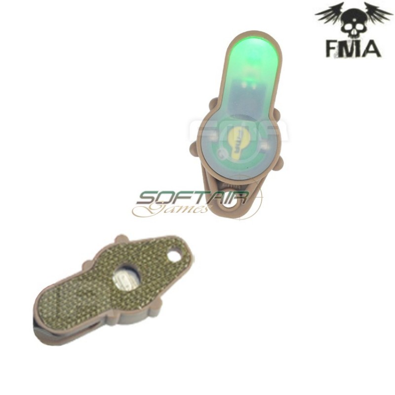 S-lite Pendant & Veclro Type Dark Earth With Green Strobe Light Fma (fma-tb986-gr)