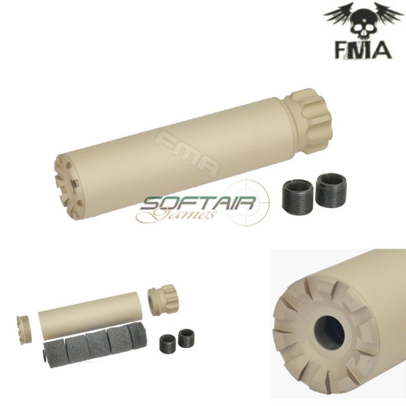 Silencer 14mm Cw/ccw Specter Type 152mm Dark Earth Fma (fma-tb989-de) Silencer 14mm Cw/ccw Specter Type 152mm Dark Earth Fma (fma-tb989-de)
