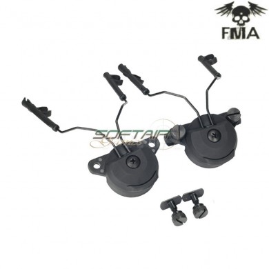 Headset And Helmet Rail Adapter Gen1 Set For Comtac I/ii Black Fma (fma-997-bk)