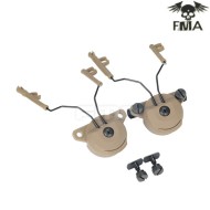 Headset And Helmet Rail Adapter Gen1 Set For Comtac I/ii Dark Earth Fma (fma-997-de) Headset And Helmet Rail Adapter Gen1 Set For Comtac I/ii Dark Earth Fma (fma-997-de)
