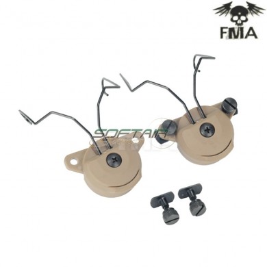 Headset And Helmet Rail Adapter Gen2 Set For Msa Black Fma (fma-998-bk)