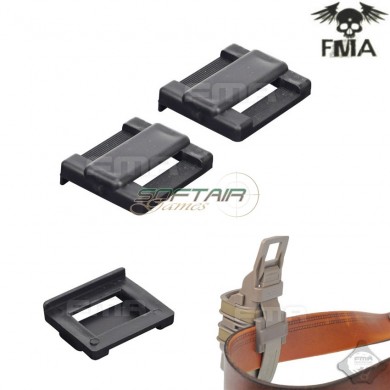 Set 2 Auxiliary Small Black Belt For Fast Mag Pouch Fma (fma-tb1006-bk)