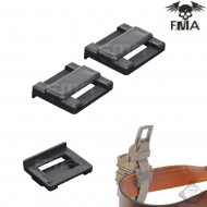 Set 2 Auxiliary Small Black Belt Per Tasche Fast Mag Fma (fma-tb1006-bk)