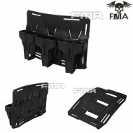 Triple Smr M4/m16 Inner Pouch Gear Retention Orbit Base Plate Black Fma (fma-1043-bk)