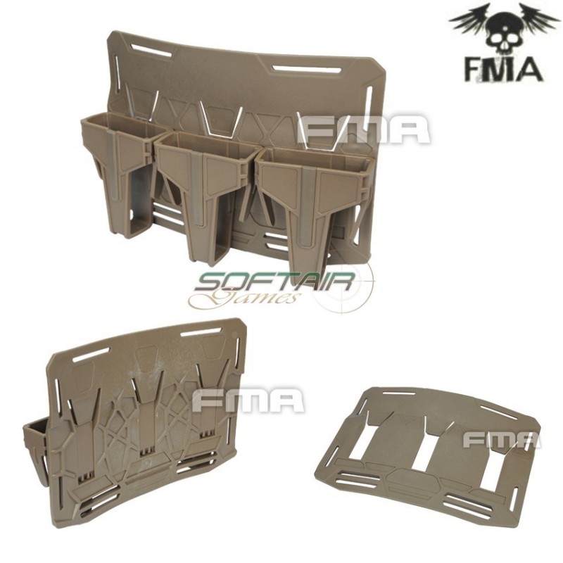 Tasca Tripla Smr M4/m16 Gear Retention Orbit Base Plate Dark Earth Fma (fma-1043-de)