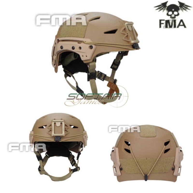 FMA TB1044 Tactical EX FTP Bump Helmet – For Airsoft, Cosplay, Hunting (Black/Desert/FG)