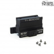 Socom Qd Mount Ad Style Black For T1/t2 Dynamic Tactical (dy-mt04-so-bk)