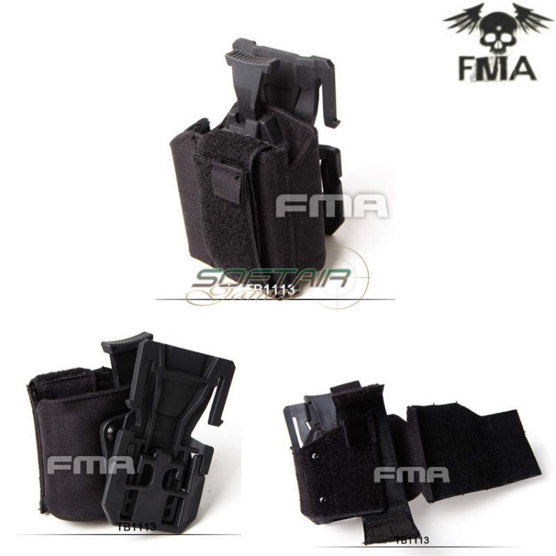 Universal Right Holster Black Molle System Fma (fma-tb1113-bk)