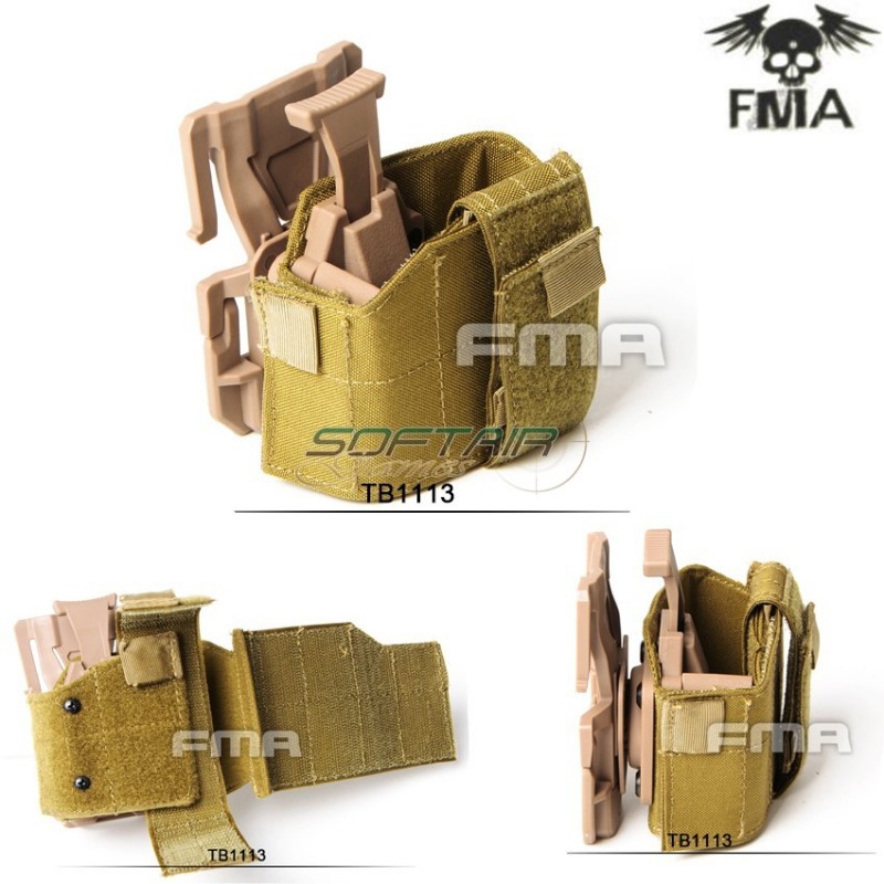 Fondina Universale Destra Dark Earth Molle System Fma (fma-tb1113-de)
