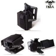 Universal Right Holster Black Belt System Fma (fma-tb1114-bk)