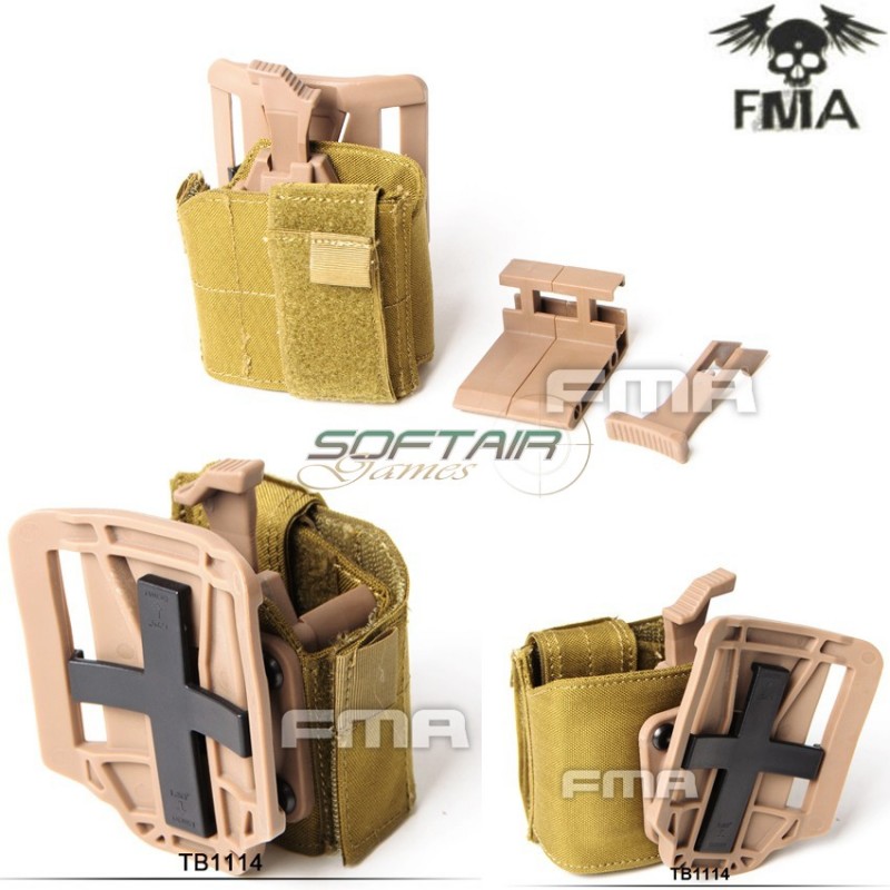 Fondina Universale Destra Dark Earth Cintura System Fma (fma-tb1114-de)
