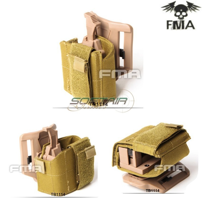Universal Right Holster Dark Earth Belt System Fma (fma-tb1114-de)