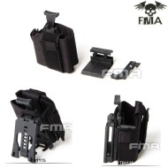 Universal Right Holster Black Belt System Type 2 Fma (fma-tb1115-bk)
